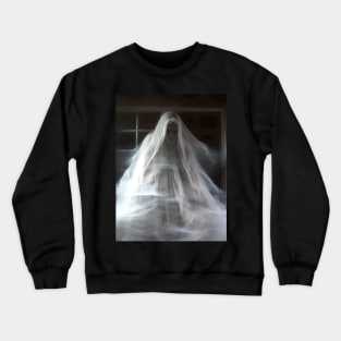 Halloween Ghost 3: Haunting Ghost Bride on a Dark Background Crewneck Sweatshirt